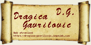 Dragica Gavrilović vizit kartica